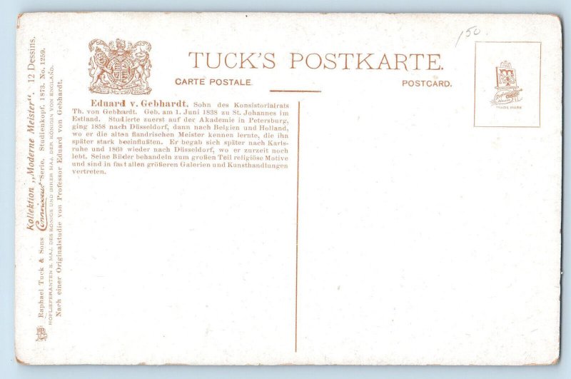 Estonia Postcard Painter Eduard V. Gebhardt Overlooking c1910 Connoisseur Tuck