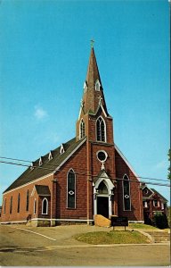 Our Lady Of Lourdes Catholic Stellarton Nova Scotia Canada Chrome Postcard 