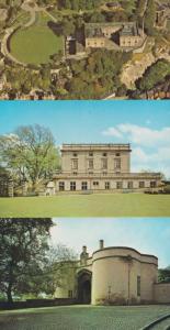 Nottingham Castle Aerial Gateway Green Grounds 3x Postcard s