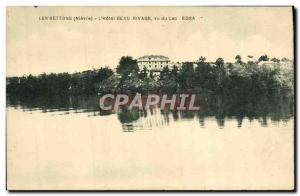 Old Postcard The Settons L & # 39Hotel Beau Rivage seen Lake Edsa