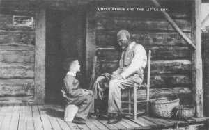 UNCLE REMUS & THE LITTLE BOY BLACK AMERICANA POSTCARD (c. 1910)