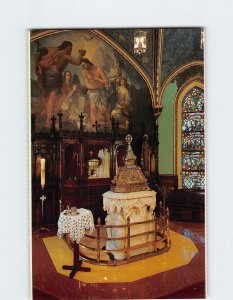 Postcard Baptismal Font Notre Dame Basilica Montreal Canada