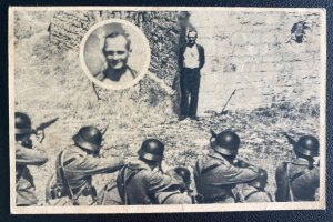 1948 Mint France Picture Postcard The unknown shot to UN Execution by Germans