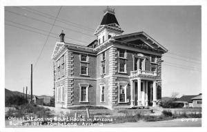 Tombstone Arizona Court House Real Photo Antique Postcard K60932