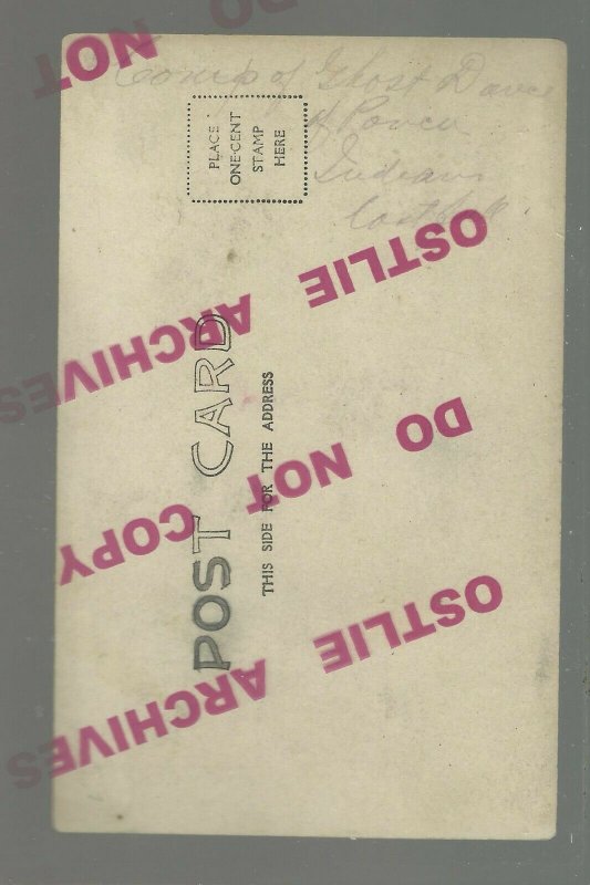 Oklahoma RPPC c1910 PONCA INDIANS Indian Camp GHOST DANCE TEPEE Tepees