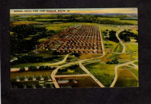 GA Aerial view Camp Wheeler US Army Camp Base Macon Georgia Postcard