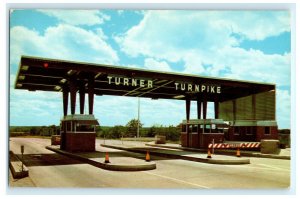 Toll Plaza Entrance To Turner Turnpike Oklahoma City OK Postcard (T24)