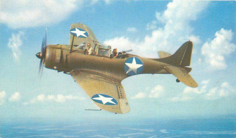 Aircraft Military Banshee Douglas A-24 Postcard Douglas 4722