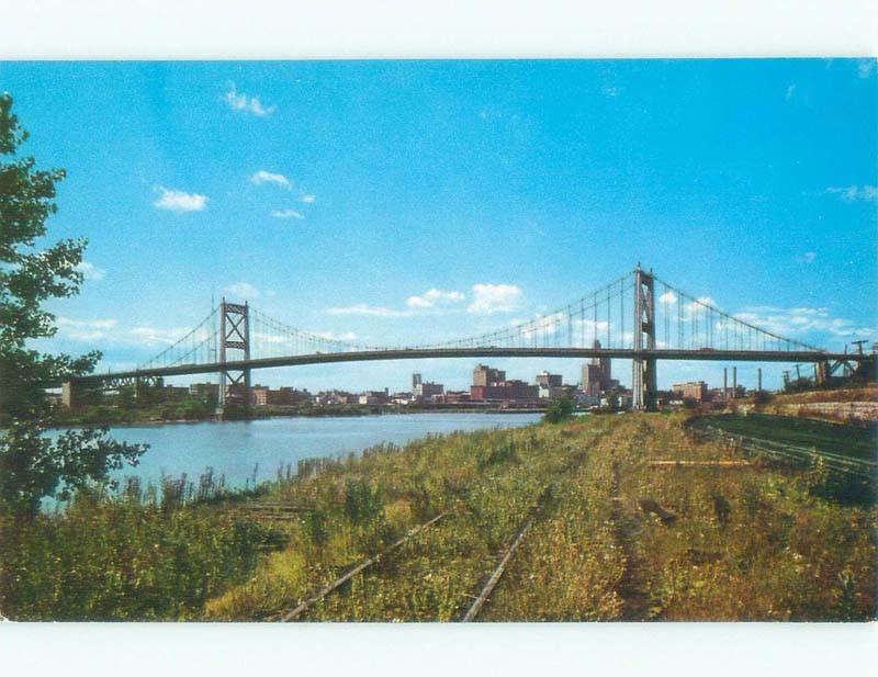 Unused Pre-1980 BRIDGE SCENE Toledo Ohio OH d3258
