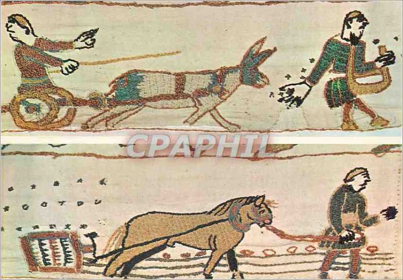 Modern Postcard Bayeux Tapestry The Earth Works