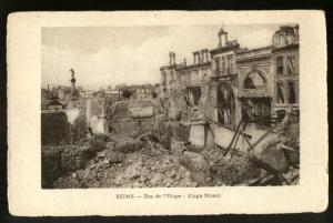 Reims - View Of Etape Street Possible War Damage?? - Unused