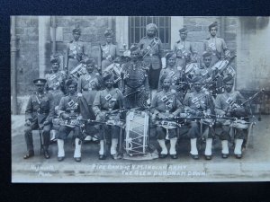 Military Bagpipe H.M Indian Army Pipe Band THE GLEN DURDHAM DOWN Old RP Postcard