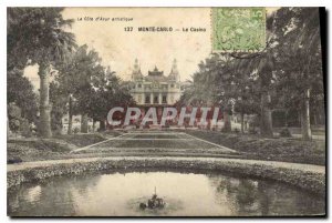 Old Postcard Monte Carlo Casino