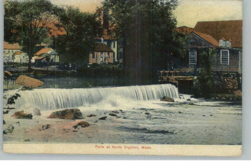 Falls at North Dighton MA c1910 Postcard