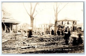 Omaha Nebraska NE RPPC Photo Postcard After The Tornado Easter 1913 Antique