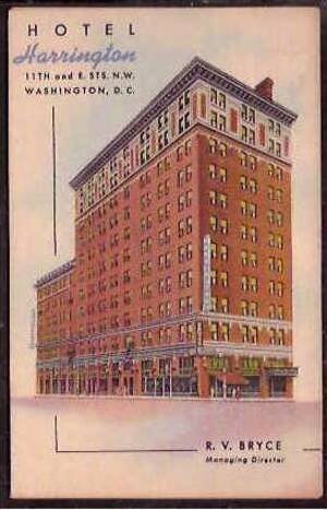 DC Harrington Hotel 1955