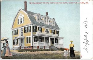 Good Will Farm, Maine BANCROFT FOOTE COTTAGE FOR BOYS Fairfield 1906 Postcard