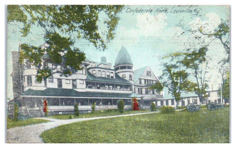 1912 Confederate Soldiers Home, Louisville, KY Postcard