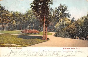 Palisade Park New Jersey The Rose Basket, Color Lithograph Vintage PC U11134