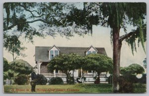 Trees Block The View Of A Beautiful Home In Texas Gulf Country~Vintage Postcard