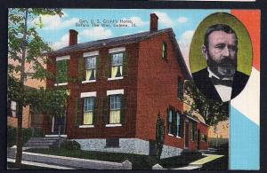 General U. S. Grant's Home Galena IL unused c1930's