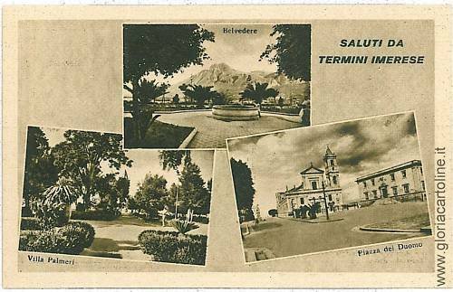 06589 - PALERMO VINTAGE POSTCARD: IMERESE TERMS-