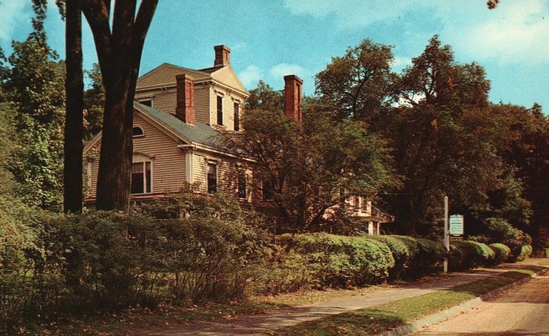 Vintage Postcard Hawthorne House Wayside Inn Concord Mass. Massachusetts