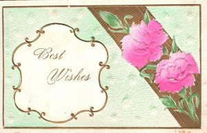 Vintage Postcard Best Wishes Souvenir Card Special Occasions Wedding Greetings