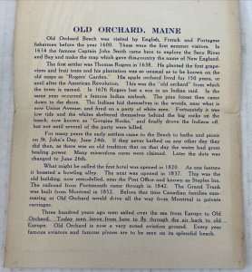 Old Orchard Maine Large Letter 10 Postcards Souvenir Folder