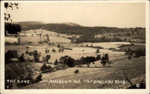 Accident Maryland MD Oakland Road Cove Real Photo Vintage Postcard