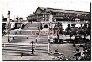 Old Postcard Marseille Gare And Monumental Staircase