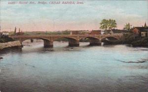 Iowa Cedar Rapids Second Avenue Bridge 1908