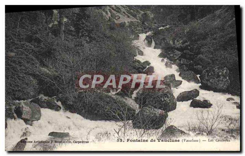 Old Postcard Fontaine de Vaucluse (Vaucluse) Cascades