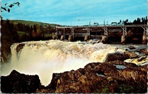 VINTAGE POSTCARD GRAND FALLS NEW BRUNSWICK CANADA MAILED 1970