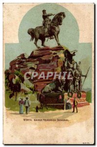 Old Postcard Worth Kaiser Friedrich Denkmal Lion