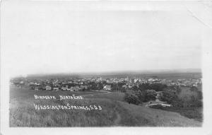 F12/ Wessington Springs South Dakota Postcard RPPC c1920 Birdseye 4