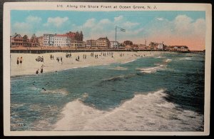 Vintage Postcard 1915-1930 Shore Front, Ocean Grove, New Jersey (NJ)