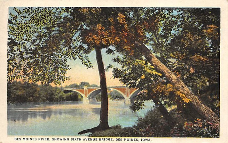 Des Moines River Sixth Avenue Bridge Des Moines, Iowa