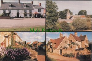 Northamptonshire Postcard - Syresham, Kings Head, Bell Lane & Gatehouse RR19177