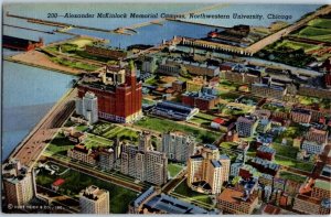 1940s Alexander McKinlock Campus Northwestern University Chicago IL Postcard