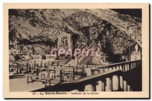 Old Postcard La Sainte Baume Interior Of The Cave