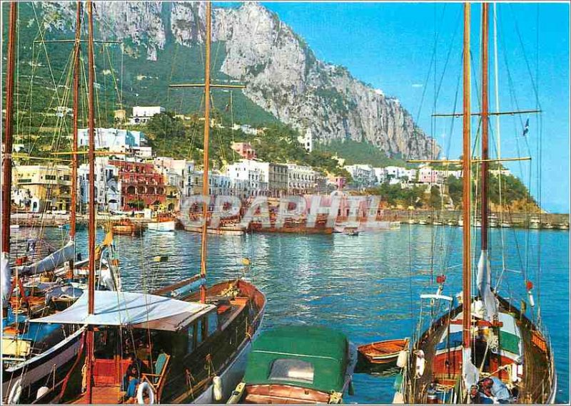 Postcard Modern high Capri Marina