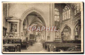 Postcard Old Troyes Eglise Saint Nizier Netherlands north side nave and sanct...