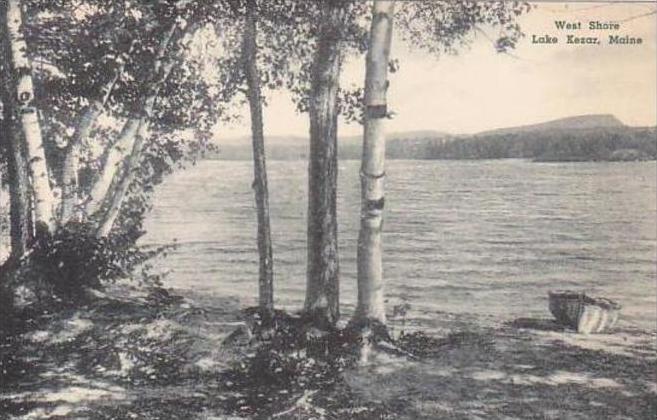 Maine Lake Kezar West Shore Albertype