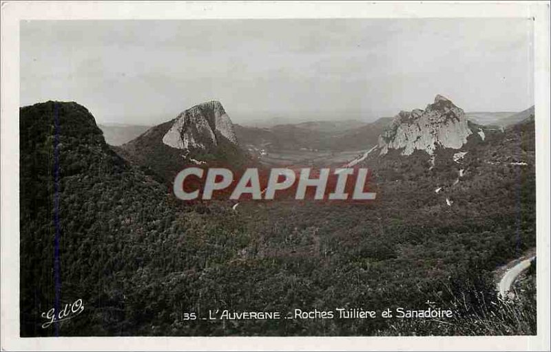 Old Postcard Auvergne Tuiliere Rocks and Sanadoire