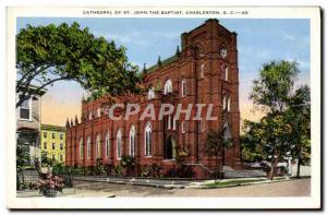 Postcard Old Cathedral Of St John The Baptist in Charleston S C