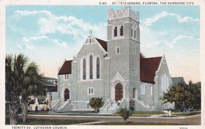 Florida St Petersburg Trinity Evangelical Lutheran Church Curteich