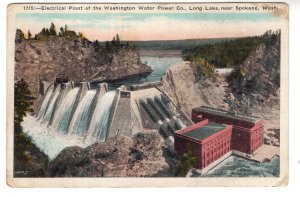 Electrical Plant and Dam, Washington Water Power, Long Lake, Spokane, Washington
