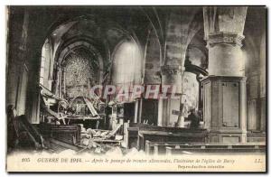 Old Postcard From 1914 War After the German Interior Troops Passage of & # 39...