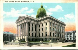 Court House Building Paterson NJ New Jersey UNP Unused WB Postcard Q15